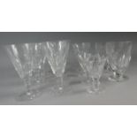 A Collection of Various Drinking Glasses to Include Six Waterford Sherries and Three Liqueurs
