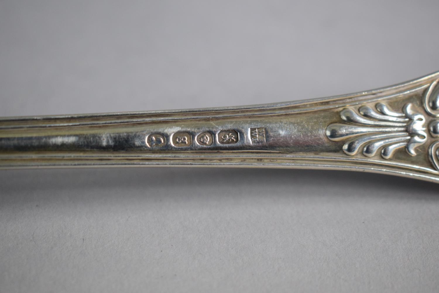 A Georgian Silver Kings Pattern Ladle, London 1822, 34cm Long - Image 5 of 5