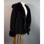 A Fur Lined Sheepskin Designer Jacket by Joseph, EU Size 38