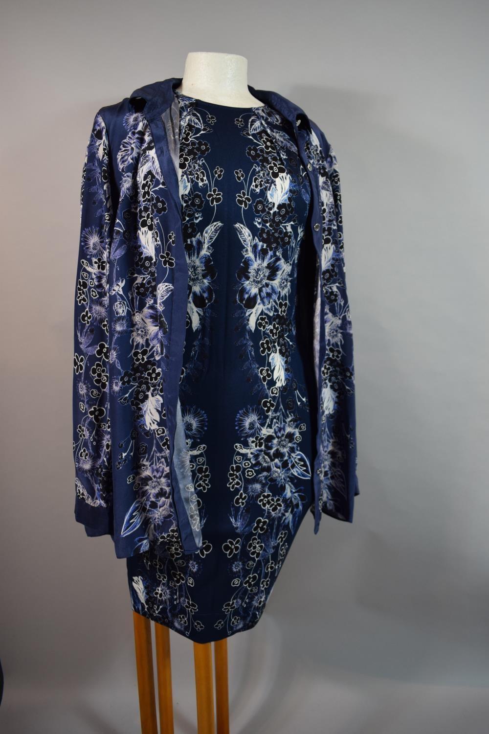 A Matthew Williamson Two Piece Set. Dress and Blouse, Blouse Silk, Size 10 - Image 2 of 3