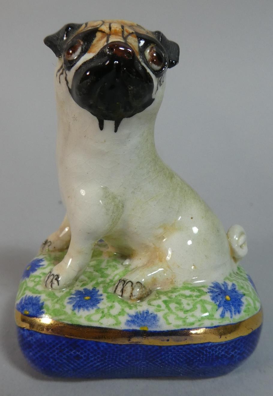 A Small Basil Mathews Study of a Seated Pug