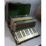 A Cased Electra Piano Accordion