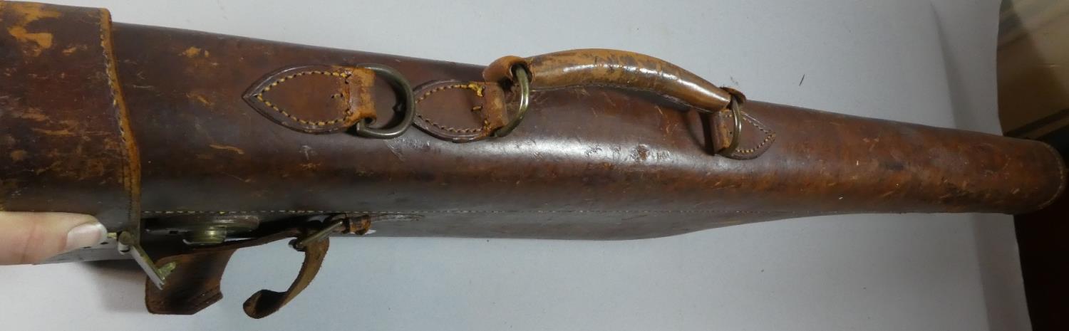 A Vintage Leg of Mutton Twelve Bore Shotgun Case, 80cm Long - Image 2 of 2