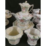 A Collection of Beswick Floral Pattern Tea and Coffee Wares