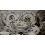 A Collection of Copeland and Spode Peplow Dinnerwares to Include Bowls, Lidded Tureen and Mortlock