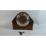 A Westminster Chime Mantle Clock, 27cm Wide