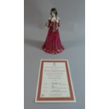 A Royal Worcester Limited Edition Figure, The Fair Maiden of Astolat with Certificate