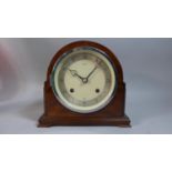 An Edwardian Walnut Cased Mantle Clock by Elliot, Movement in Need of Attention