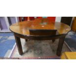 An Extending Oval Walnut Dining Table in the Art Deco, 196cm Long (Max)