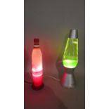 Two Reproduction Lava Lamps, Working Order