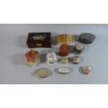 A Collection of Various Ceramic, Enamelled and Stoneware Trinket Boxes, Stud Boxes, Pill Boxes etc