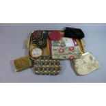 A Collection of Various Ladies Beadwork and Other Handbags, Powder Compact etc