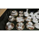 A Collection of Royal Albert Old Country Rose Tea and Coffee Wares