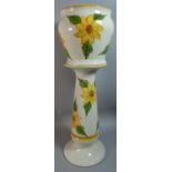 A Mid/Late 20th Century Ceramic Jardiniere on Stand, 66cm High