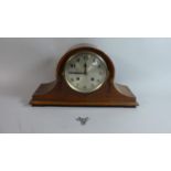 An Edwardian Mahogany Cased Mantle Clock, 43cm Wide, Movement in Need of Attention