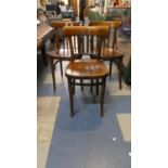 Three Edwardian Bentwood Chairs