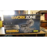 A Work Zone 1900 Cross Cut Mitre Saw with Laser, Unused (2017)