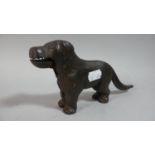 A Late 19th/Early 20th Century Copper Plated Novelty Nutcracker in the Form of a Dog, 23cm Long