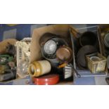Two Boxes of Vintage Kitchenwares, Pots and Pans etc