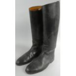 A Pair of Vintage Leather Riding Boots with Modern Sprung Trees