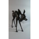 A Bronze Effect Metal Study of Bambi, 42.5cm high