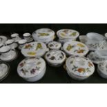 A Collection of Eight Royal Worcester Evesham Pattern Lidded Tureens