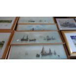 A Set of Four Garman Morris Prints, Grey Morning, Morning, Evening and Moonrise