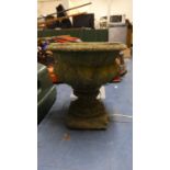 A Reconstituted Stone Garden or Patio Vase, 40cm Diameter