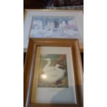 Two Framed Prints, Aylesbury Ducks and Geese