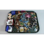 A Tray of Costume Jewellery