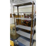 A Metal Workshop Shelf Unit, 87cm Wide