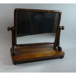 A Late Victorian Mahogany Framed Swing Toilet Mirror, 56cm Wide