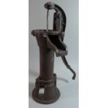 A Reproduction Cast Iron Garden Pump Head, Plus VAT, 49cm high