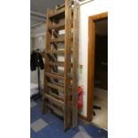 Two Wooden Decorators Trestles by Clima