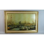 A Gilt Framed Print of Venice, 74cm Wide