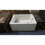 A White Glazed Belfast Sink, 59.5cm Wide