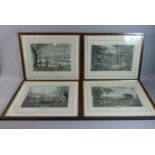 A Set of Four Reproduction Alken Prints, Shooting, Each 33cm Wide