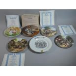 A Collection of Six Decorated Plates