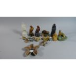 A Collection of Wade Whimsies, Wade Pipe Rest, Beswick Beneagles Decanters etc