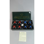 A Boxed Set of Townsend Croquet Carpet Bowls with Instructions