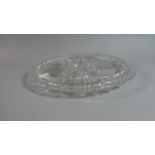 A Circular Glass Hors D'Oeuvres dish. 34cm Diameter