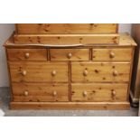 Pine Long Chest of Drawers