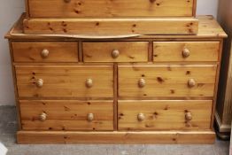 Pine Long Chest of Drawers