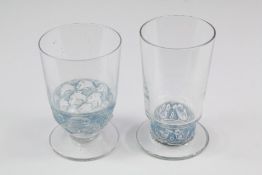 A Pair of Lalique Shot Glasses