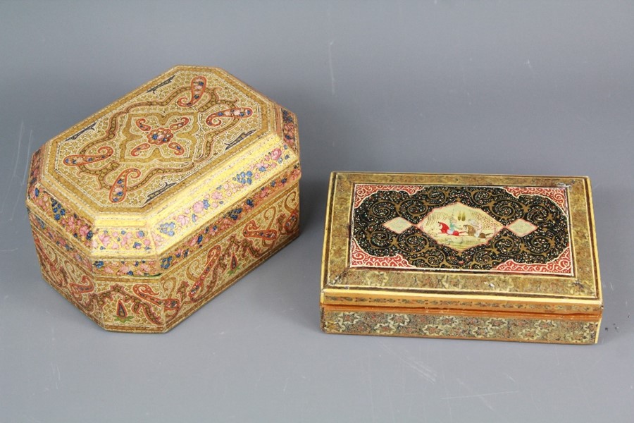 A Persian Lacquered Box