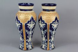 A Pair of Doulton Lambeth Vases