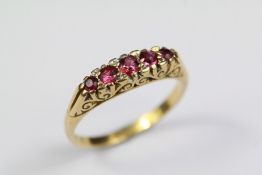 Antique 18ct Ruby Ring