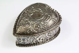 A Silver Heart Trinket Box