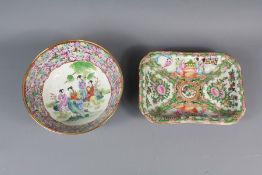 A Mid-20th Century Cantonese Bowl and Dish