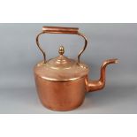 An Antique Copper Fireside Kettle